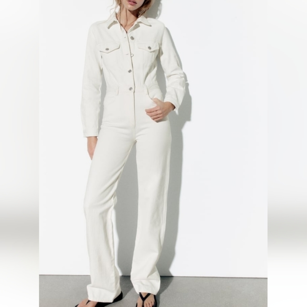 Zara Cream Jumpsuit